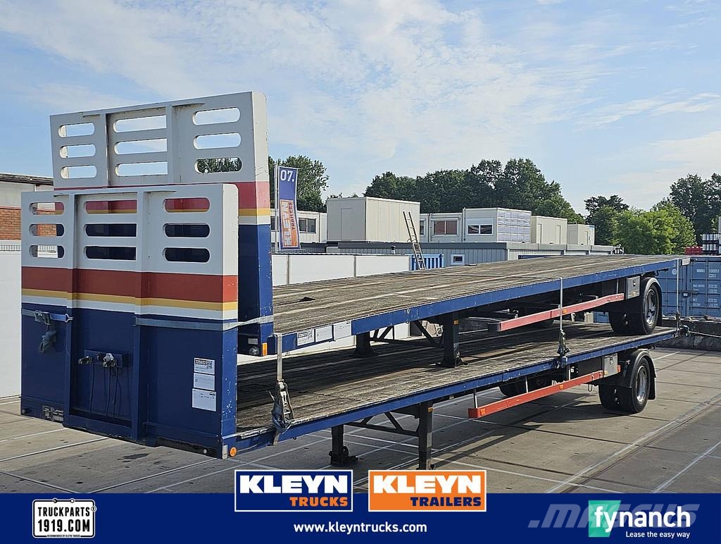 Varmo 1 AXLE PLATFORM FORKLIFT CONNECTION نصف مقطورات مسطحة / مفصلية الجوانب