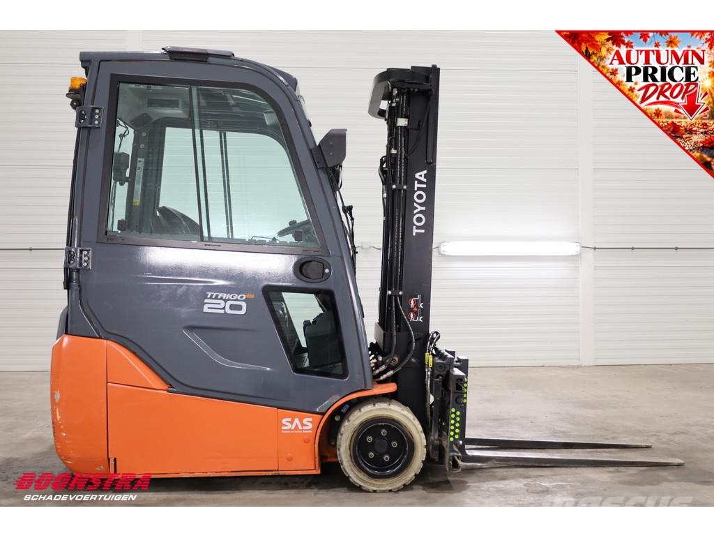 Toyota 8FBE20T Triplex Sideshift Spreader Full-Light-pack Електронавантажувачі