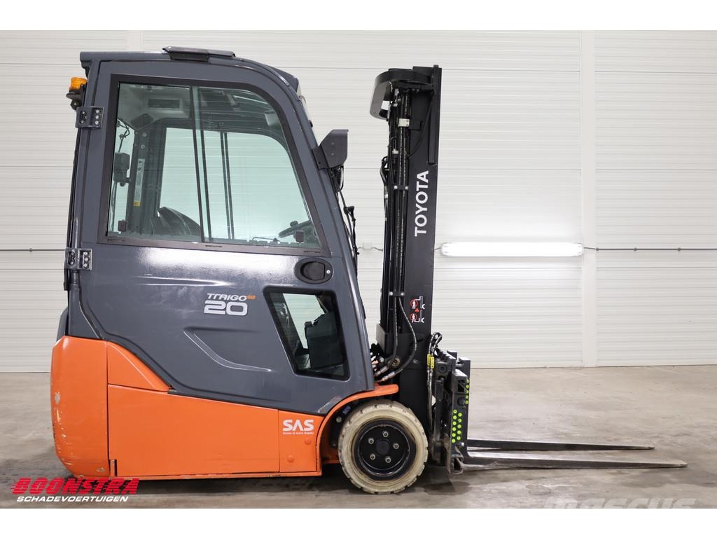 Toyota 8FBE20T Triplex Sideshift Spreader Full-Light-pack Elektriniai šakiniai krautuvai