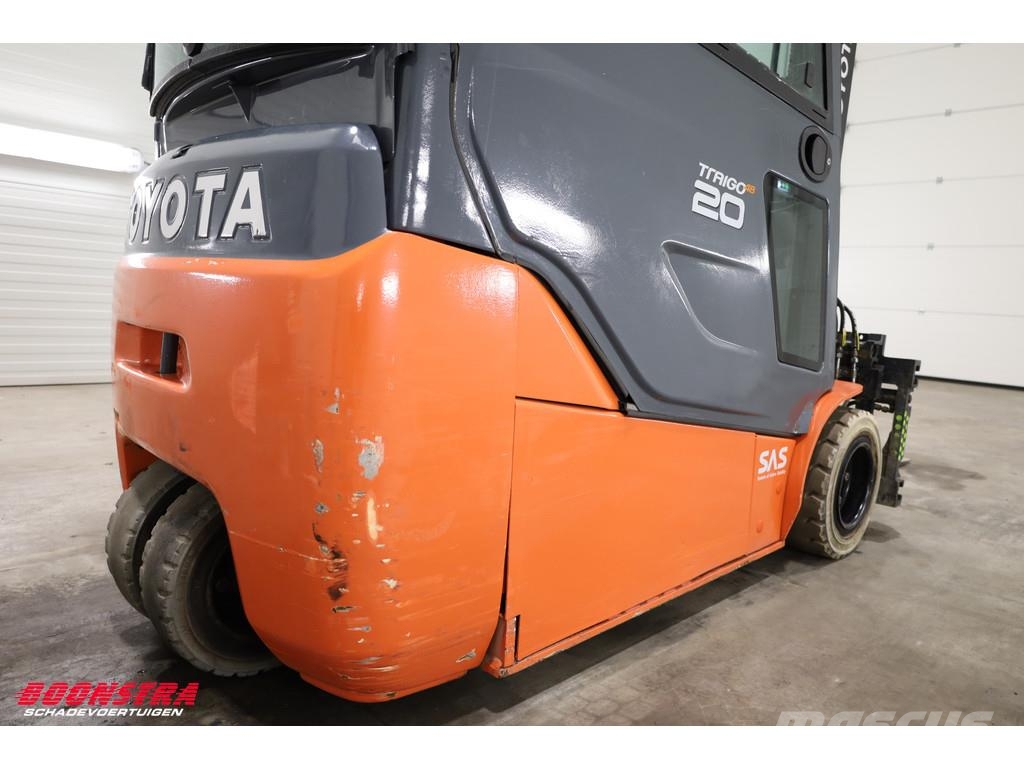 Toyota 8FBE20T Triplex Sideshift Spreader Full-Light-pack Elektriniai šakiniai krautuvai