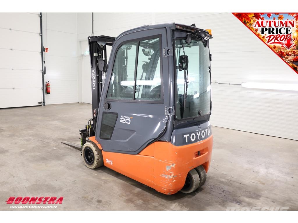 Toyota 8FBE20T Triplex Sideshift Spreader Full-Light-pack Електронавантажувачі