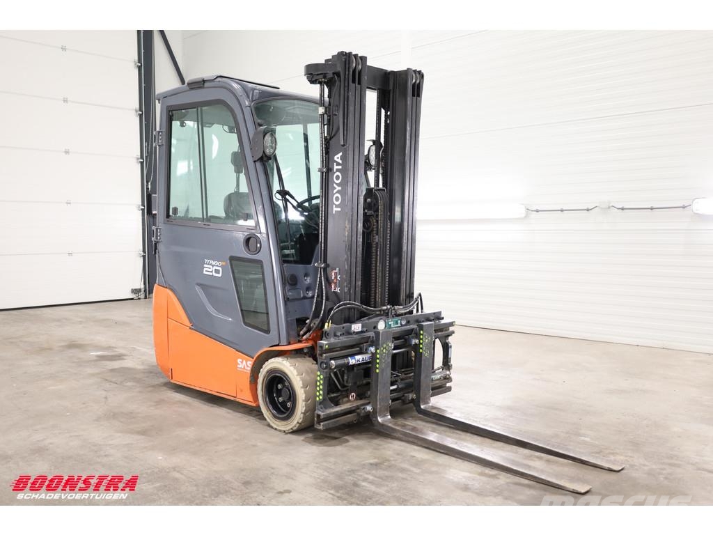 Toyota 8FBE20T Triplex Sideshift Spreader Full-Light-pack Elektriniai šakiniai krautuvai