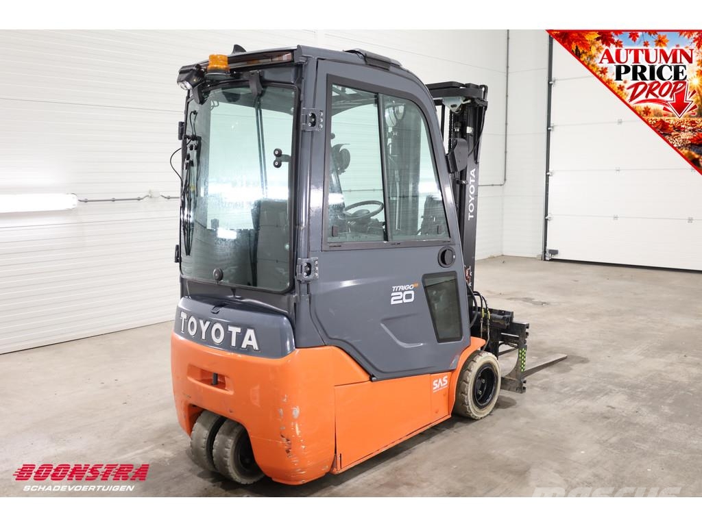 Toyota 8FBE20T Triplex Sideshift Spreader Full-Light-pack Електронавантажувачі