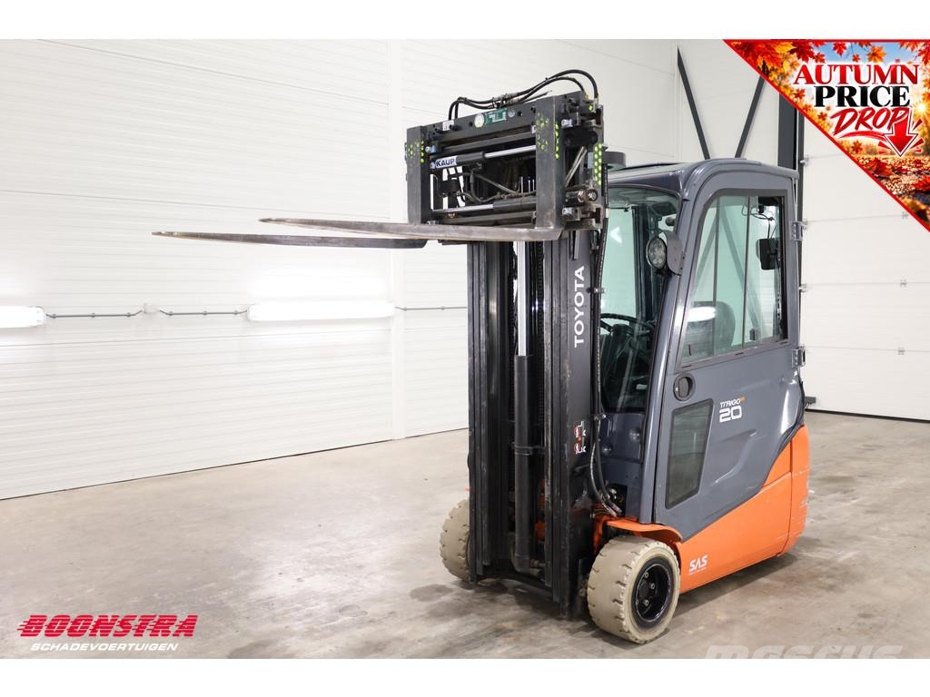 Toyota 8FBE20T Triplex Sideshift Spreader Full-Light-pack Електронавантажувачі
