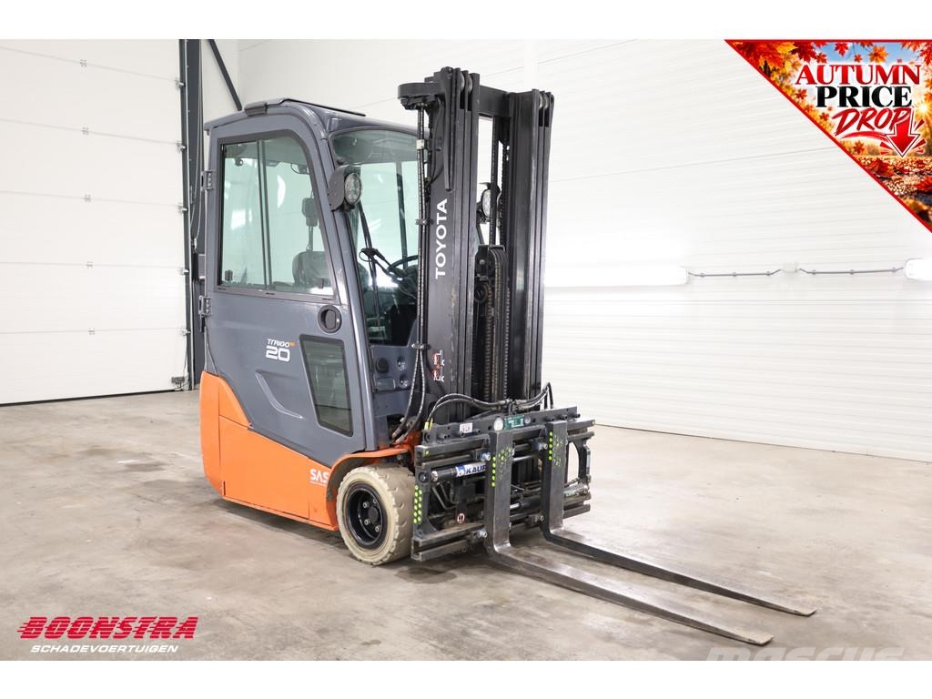 Toyota 8FBE20T Triplex Sideshift Spreader Full-Light-pack Електронавантажувачі