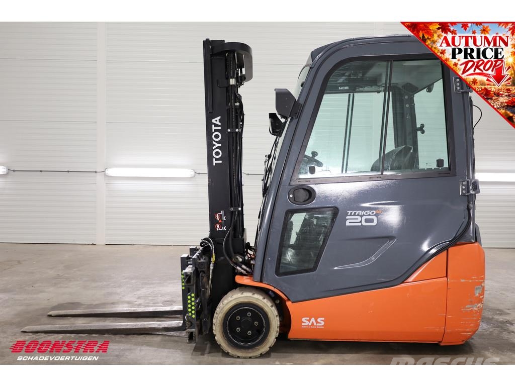 Toyota 8FBE20T Triplex Sideshift Spreader Full-Light-pack Електронавантажувачі
