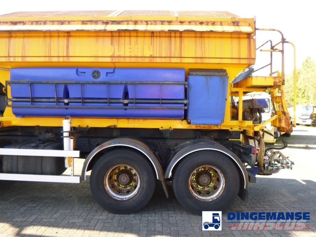MB Trac Arocs 3240 8x4 RHD Schmidt snow plough / gritter Ratraki śniegowe