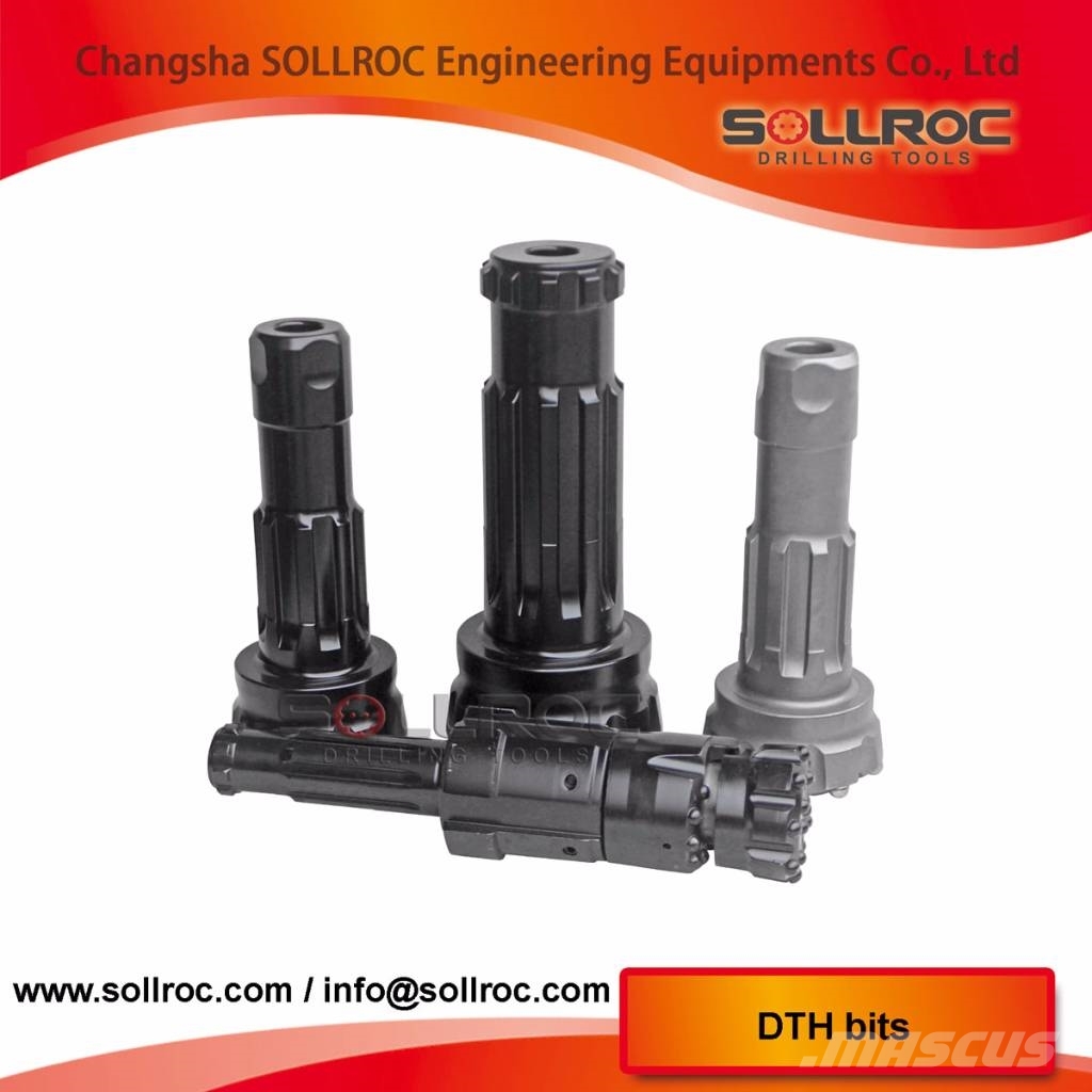 Sollroc DTH bits for 4" DTH hammer Комплектуючі і запасні частини для бурових установок