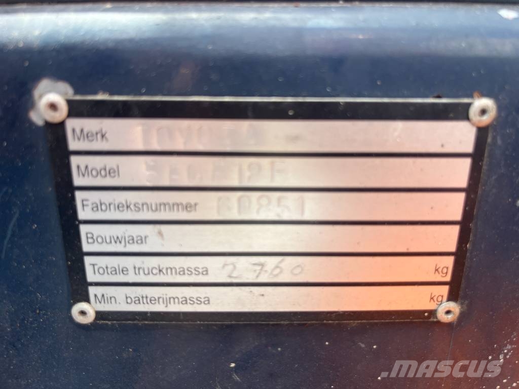 Toyota 5 FGF 15 /42/ V-4073 OB LPG (dujiniai) krautuvai
