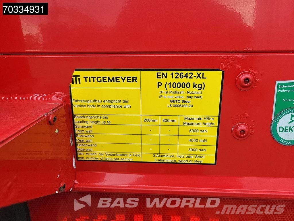 Volvo FL 280 4X2 16tonner Curtainsides 1500kg Ladebordwa Elhúzható ponyvás