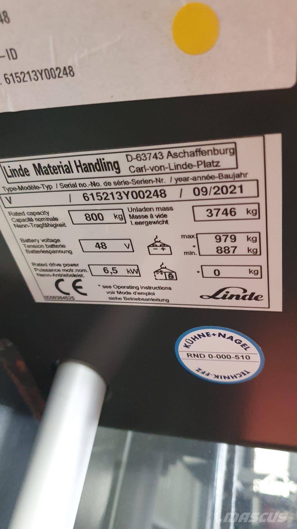 Linde V48 Orderpicker voor hoog niveau