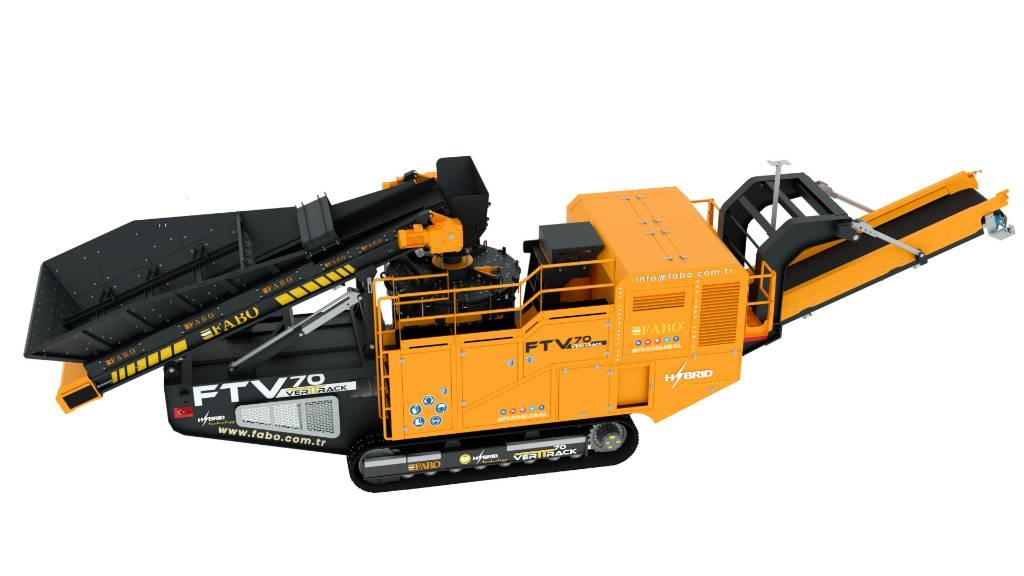 Fabo FTV-70 Concasseur Vertical sur Chenilles Mobile crushers