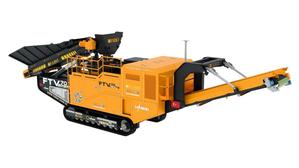 Fabo FTV-70 Concasseur Vertical sur Chenilles Mobile crushers