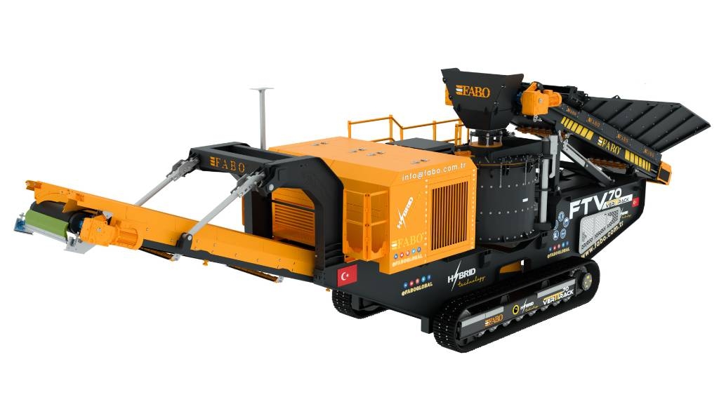 Fabo FTV-70 Concasseur Vertical sur Chenilles Mobile crushers