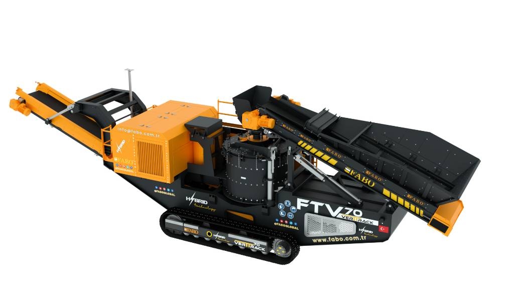 Fabo FTV-70 Concasseur Vertical sur Chenilles Mobile crushers