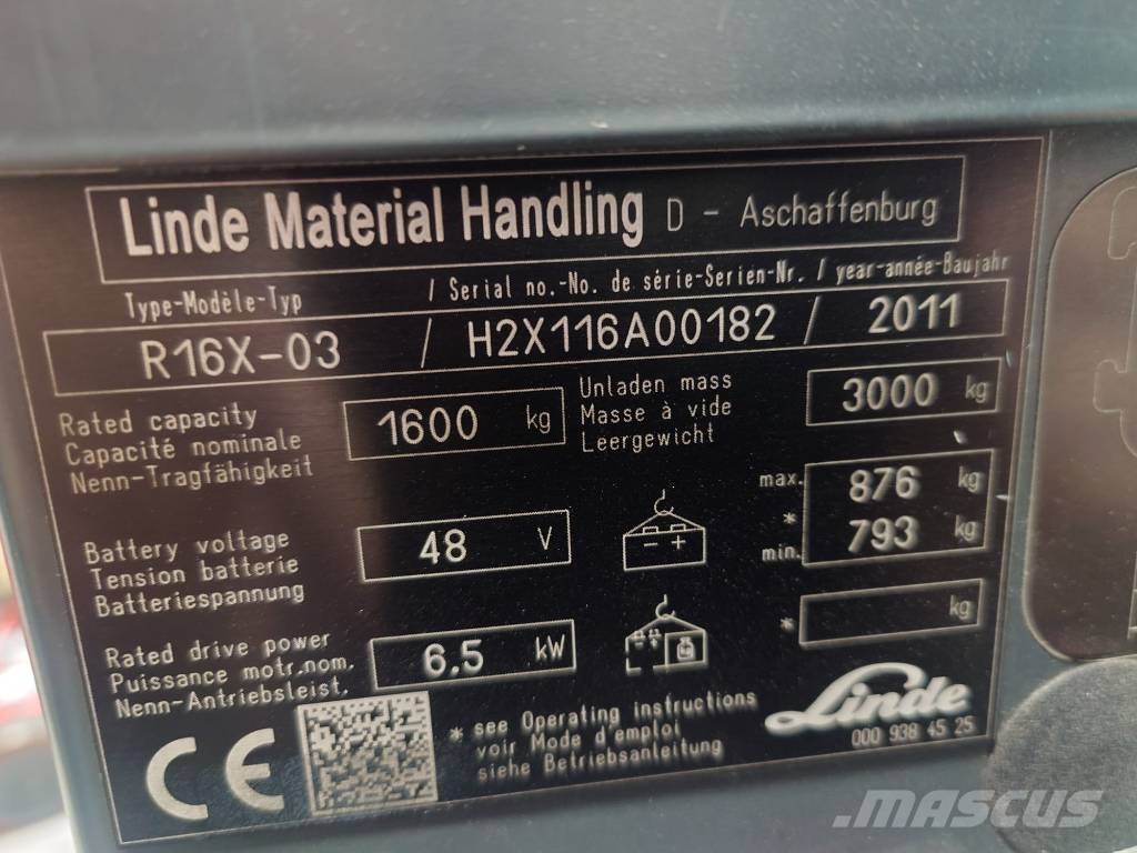 Linde R16X/116-03 Lielaugstuma pārvadātājs