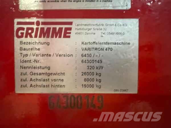 Grimme VARITRON 470 MS Farm machinery