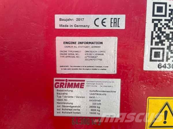 Grimme VARITRON 470 MS Agricultura - Otros