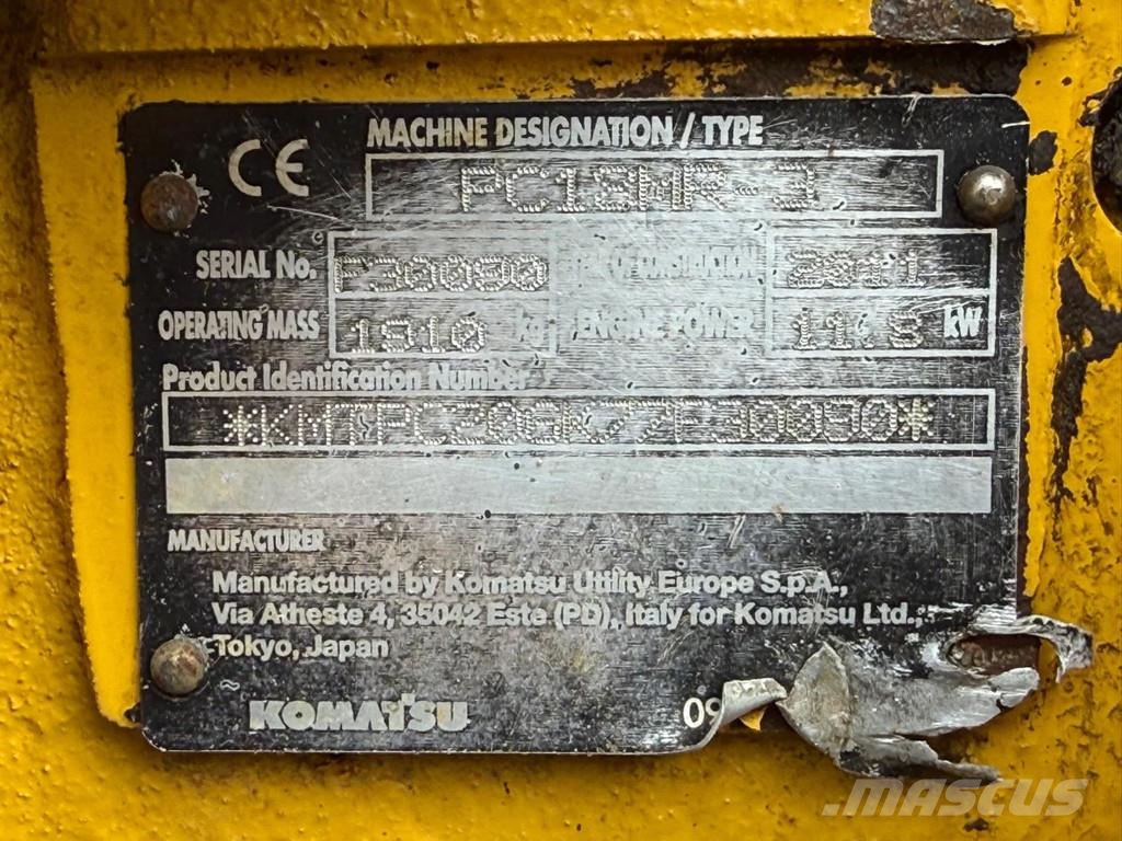 Komatsu PC18MR-3 Minigravemaskiner