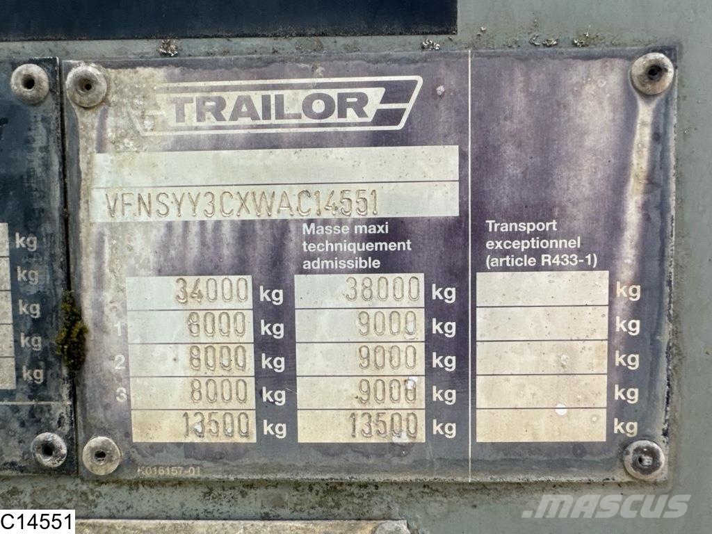 Trailor Fuel 39.998 Liter, 9 Comp, Fuel Naczepy cysterna