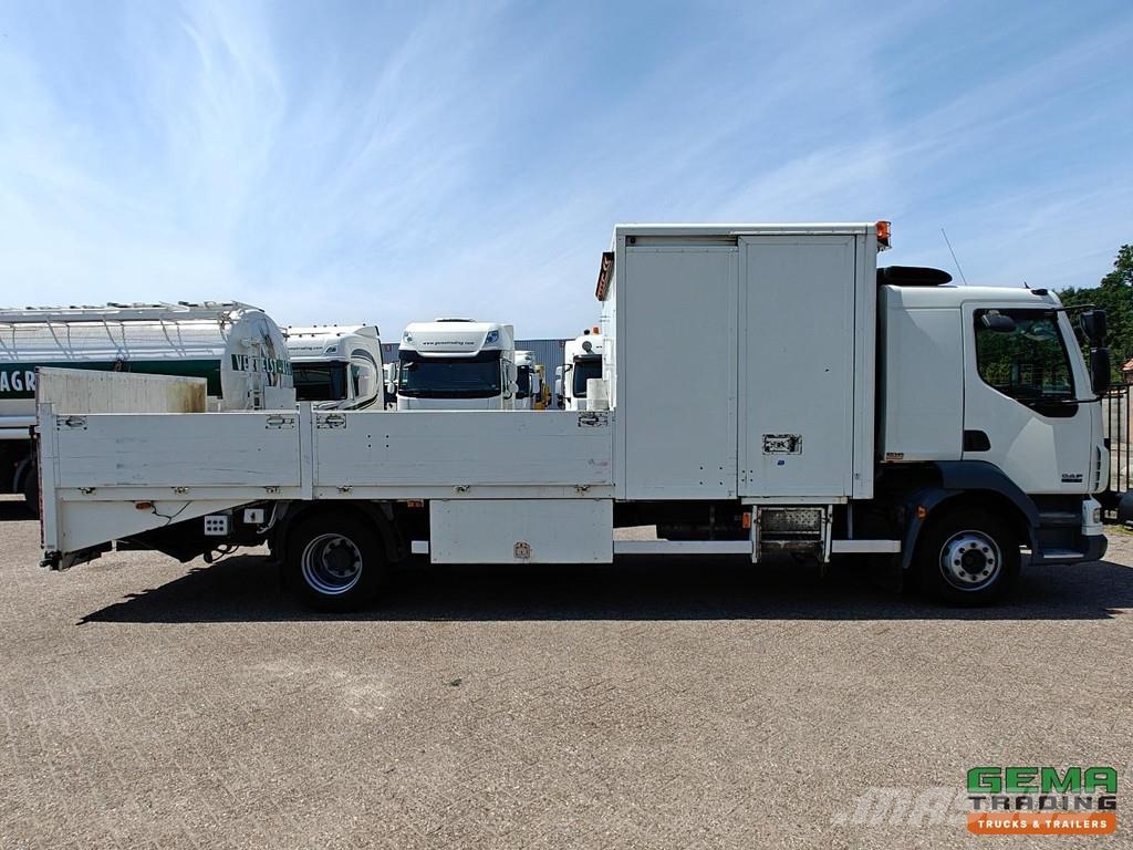 DAF LF 55.180 4x2 DayCab Euro4 - 14T - Hydraulic Loadi شاحنات مسطحة/مفصلية الجوانب