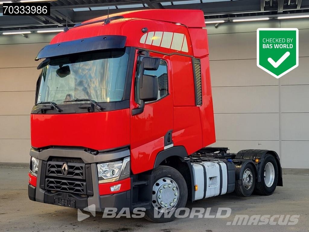 Renault T 460 6X2 SleeperCab Liftachse Standklima ACC PTO وحدات الجر