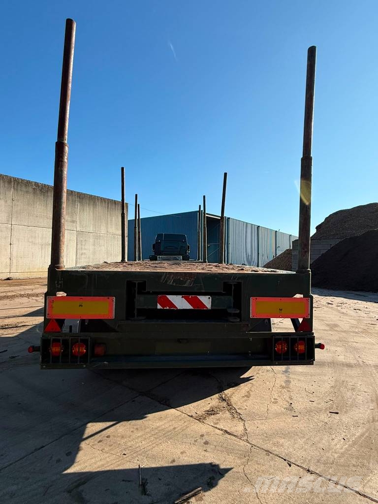  DEOM SCHMIT UITSCHUIFBARE HOUTOPLEGGER sr 342 E Semirremolque de transporte de madera
