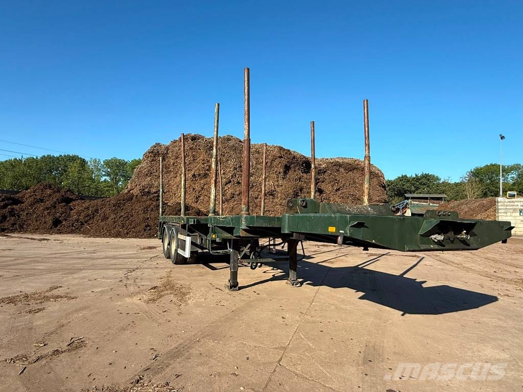  DEOM SCHMIT UITSCHUIFBARE HOUTOPLEGGER sr 342 E Semirremolque de transporte de madera