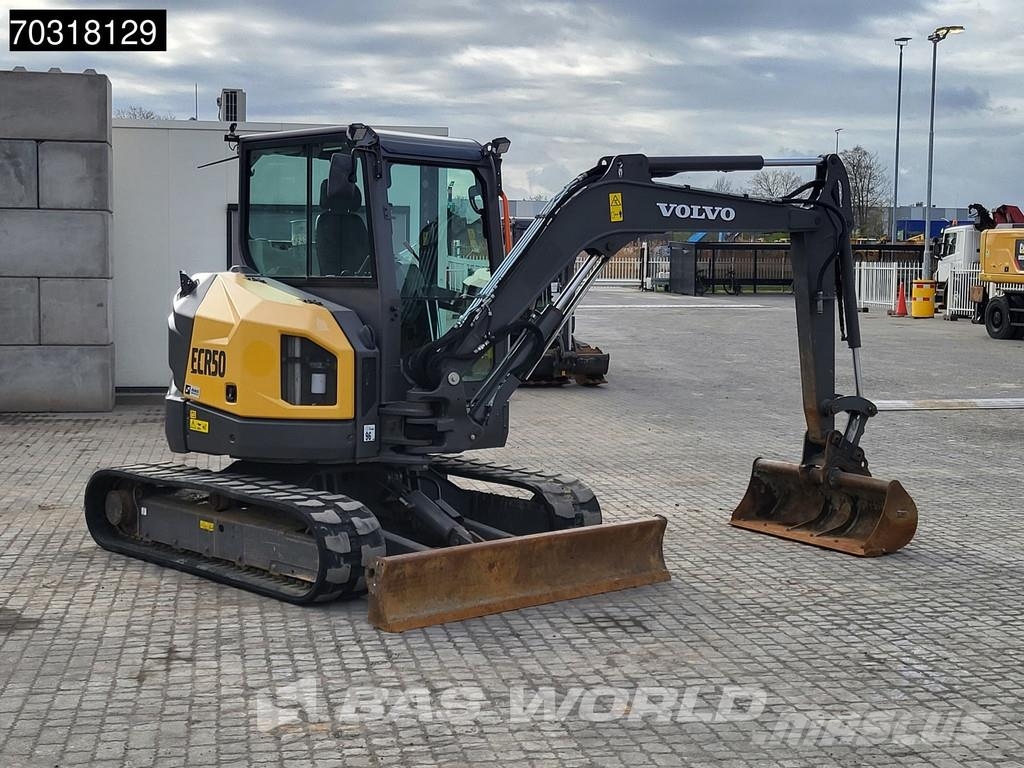 Volvo ECR50 F A/C - 3 Buckets Mini ekskavatörler, 7 tona dek