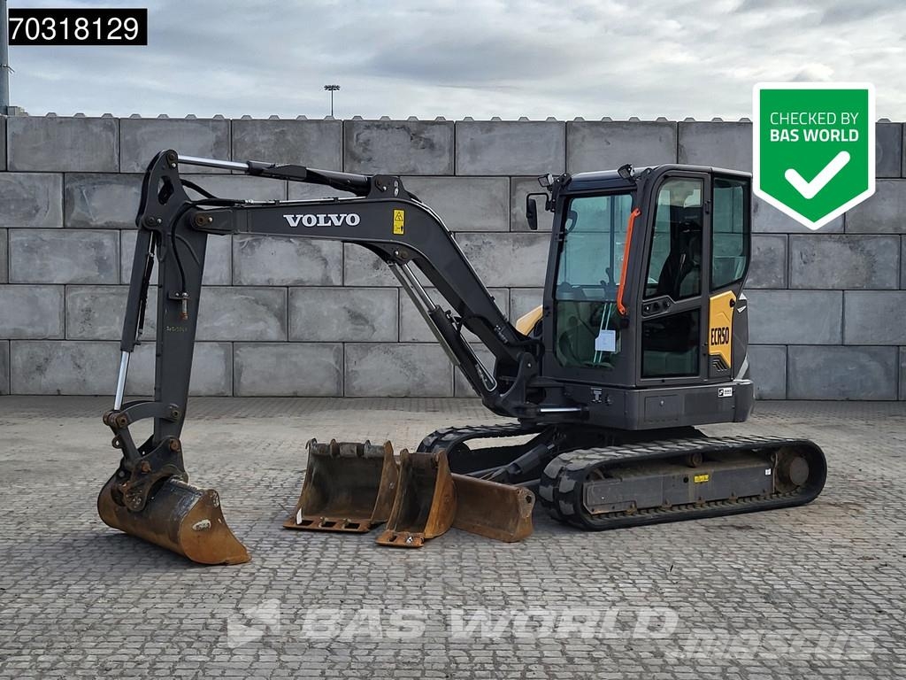 Volvo ECR50 F A/C - 3 Buckets Mini ekskavatörler, 7 tona dek