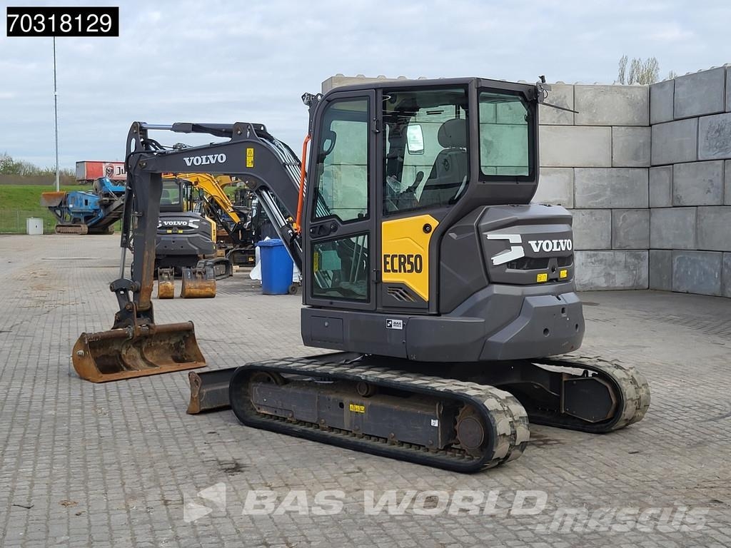 Volvo ECR50 F A/C - 3 Buckets Mini ekskavatörler, 7 tona dek