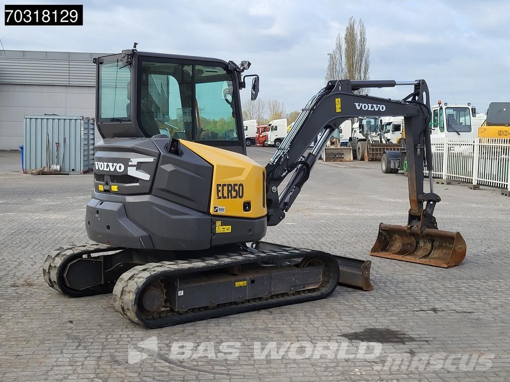 Volvo ECR50 F A/C - 3 Buckets Mini ekskavatörler, 7 tona dek