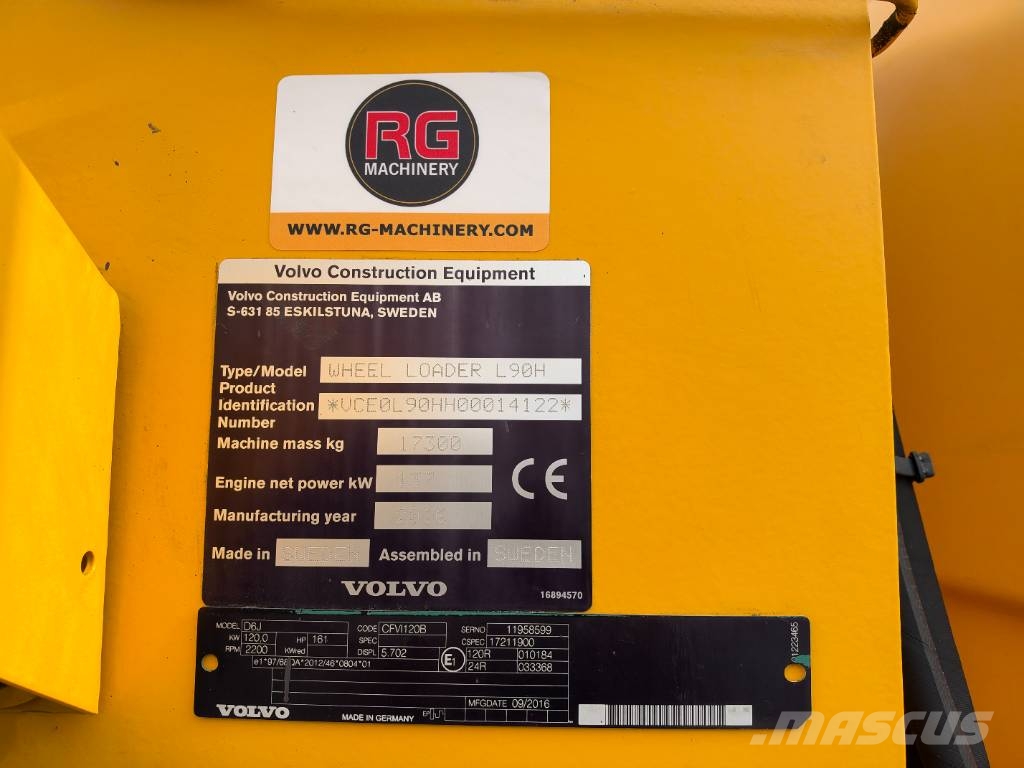 Volvo L 90 H Kolesni nakladalci