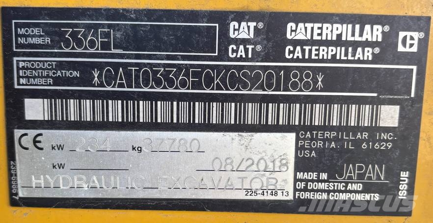 CAT 336 F L Roomikekskavaatorid