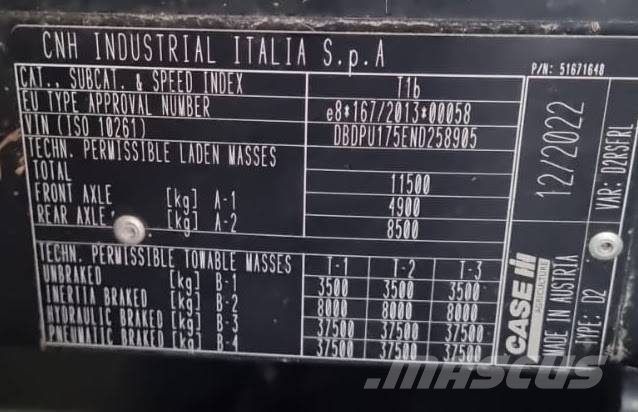 Case IH Puma 175 CVX Traktoriai