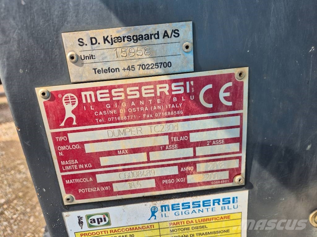 Messersi TC230d //GOOD CONDITION LOW HOURS// Belt dumper Ερπυστριοφόρα Dumpers - Ντάμπερ