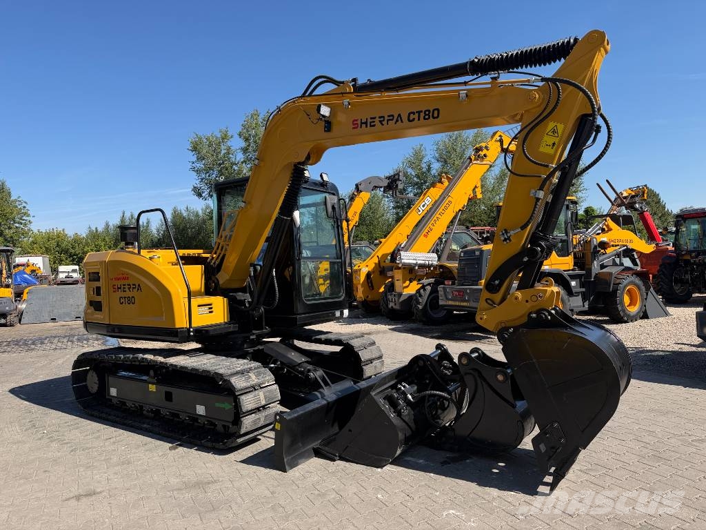 Sherpa CT80 Yanmar Motoros Gumihevederes Forgókotró ÚJ Mini excavators 7t - 12t