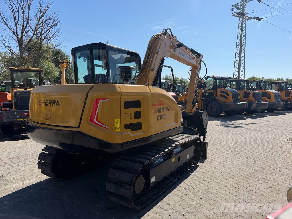 Sherpa CT80 Yanmar Motoros Gumihevederes Forgókotró ÚJ Mini excavators 7t - 12t