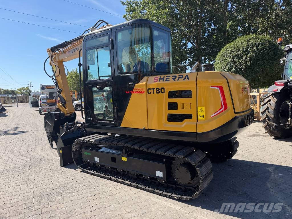 Sherpa CT80 Yanmar Motoros Gumihevederes Forgókotró ÚJ Mini excavators 7t - 12t