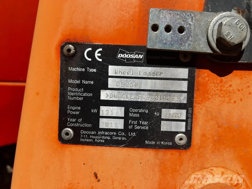Doosan DL250 Chargeuse sur pneus