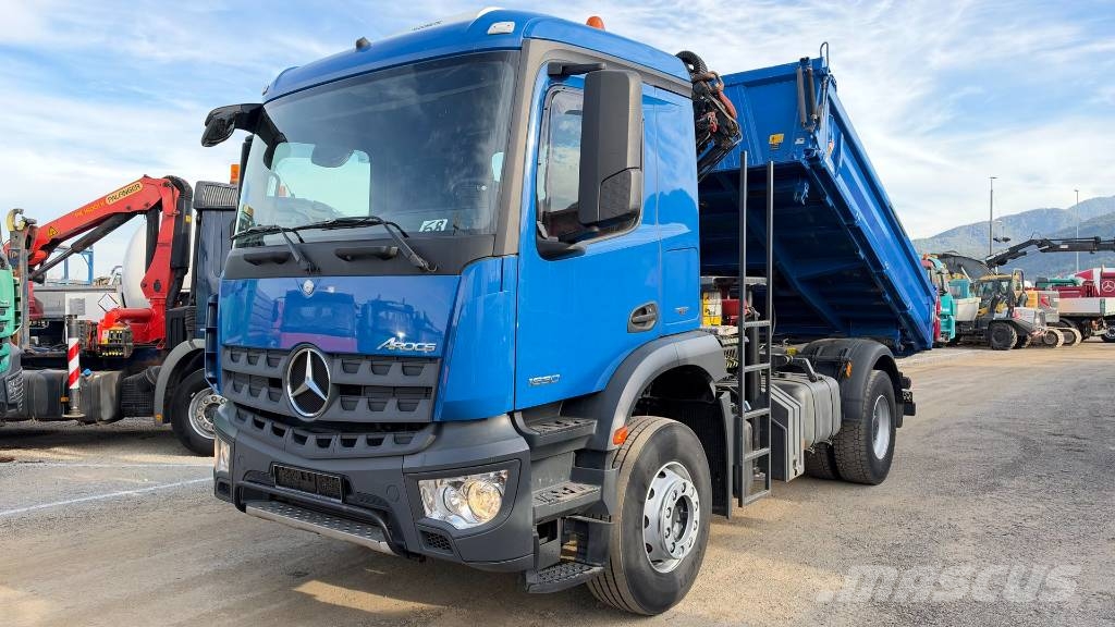 Mercedes-Benz AROCS 1830 4X2 meiller tipper - crane PK12002 Kiper tovornjaki