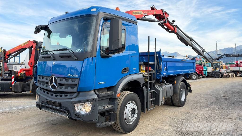 Mercedes-Benz AROCS 1830 4X2 meiller tipper - crane PK12002 Kiper tovornjaki