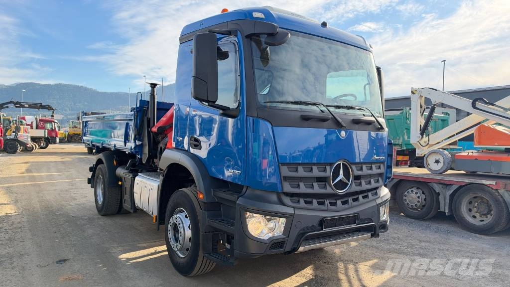Mercedes-Benz AROCS 1830 4X2 meiller tipper - crane PK12002 Kiper tovornjaki