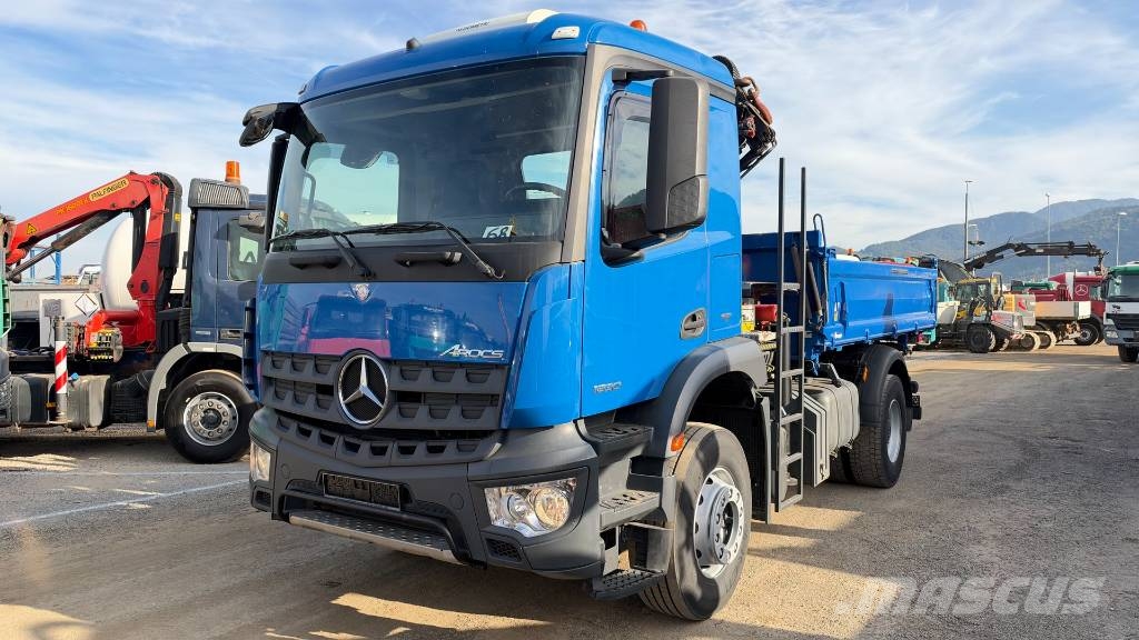 Mercedes-Benz AROCS 1830 4X2 meiller tipper - crane PK12002 Kiper tovornjaki