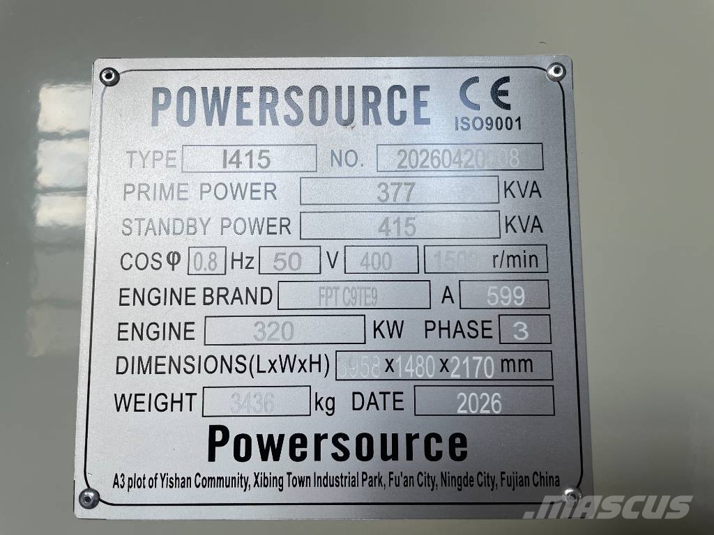 Iveco C9TE9 - 415 kVA Generator - DPX-19796 Dieselgeneratorer