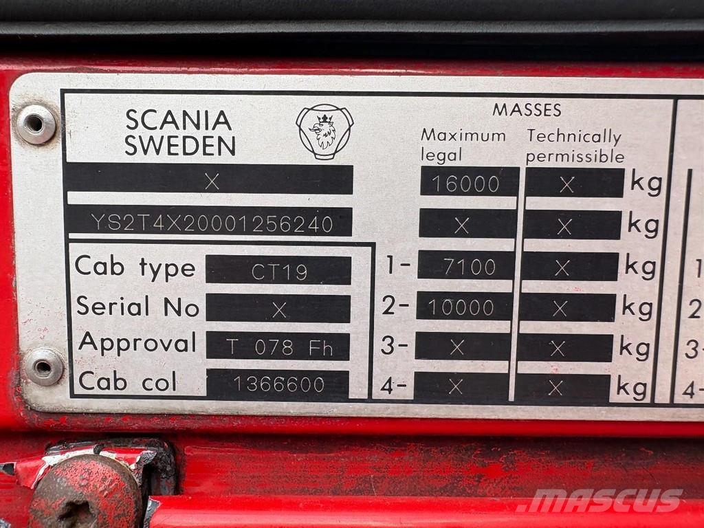 Scania T 124 LA 4X2 NA400 + manual + euro 2 + 4.70m wheel Τράκτορες