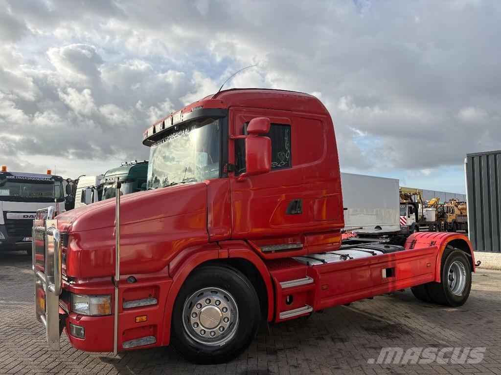 Scania T 124 LA 4X2 NA400 + manual + euro 2 + 4.70m wheel Τράκτορες