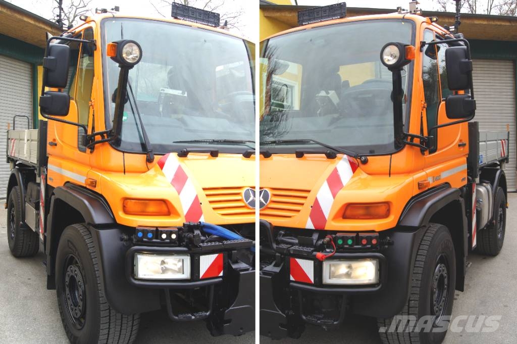 Unimog UNIMOG U400 /TÜV/Hydrostat/VarioPilot/4m³ Streuer Nosiče nářadí