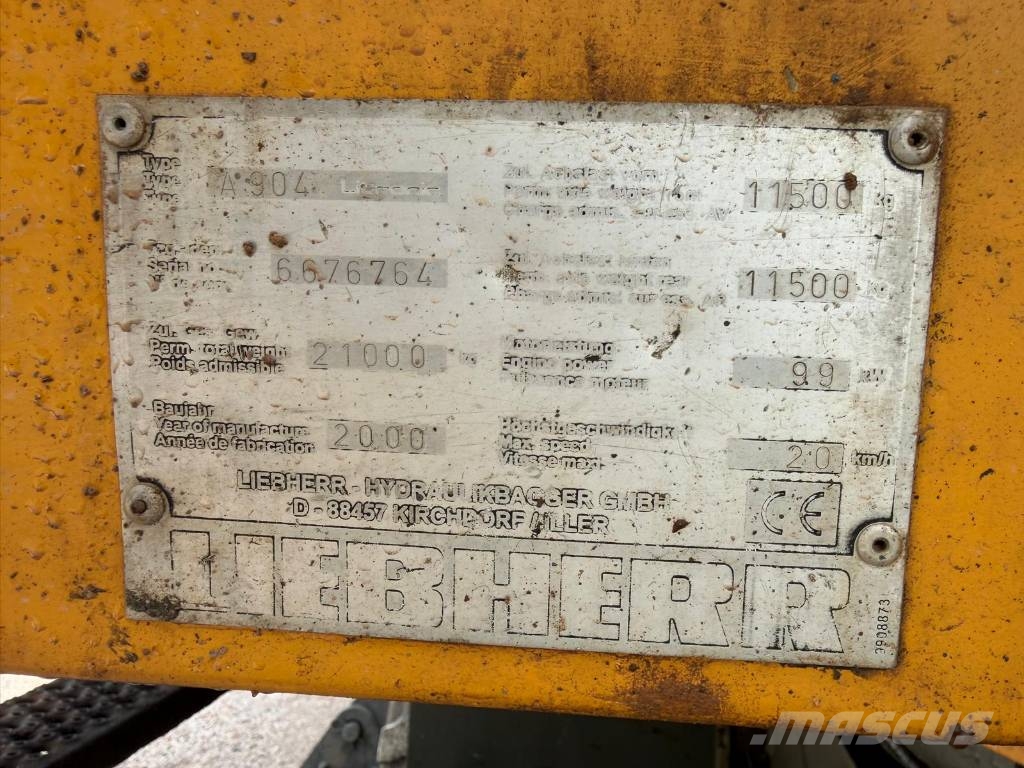 Liebherr A 904 C Litronic Εκσκαφείς με τροχούς - λάστιχα