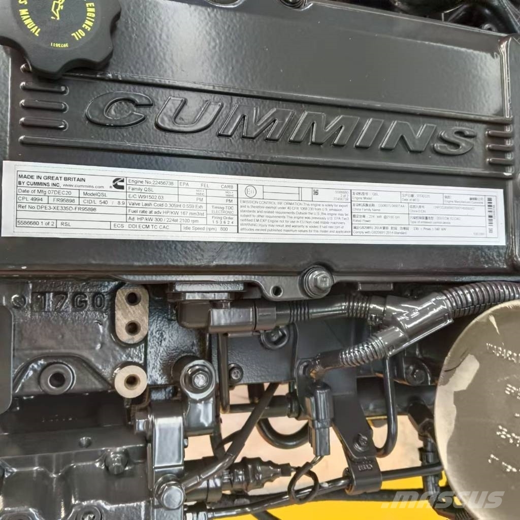 Cummins QSL8.9 construction machinery motor Motorer